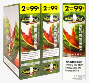 White Owl Cigarillos Watermelon Smash Box And Foil - White Owls Cigars Watermelon, HD Png Download, Transparent PNG