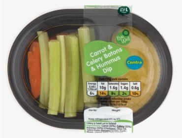Centra Carrot & Celery Batons & Hummus Dip 120g - Comma, HD Png Download, Transparent PNG