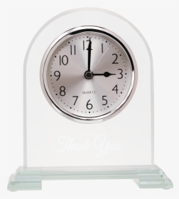 Arch Glass Clock With Clear Glass Base - Quartz Clock, HD Png Download, Transparent PNG