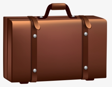 Brown Suitcase Png Clip Art Image - Transparent Suitcase Clipart, Png Download, Transparent PNG