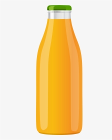 Orange Juice Bottle Png Clip Art - Illustration, Transparent Png, Transparent PNG