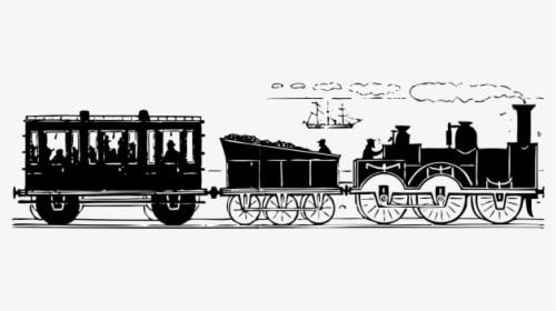 19th Century Train Vector Image - Train Clip Art, HD Png Download, Transparent PNG