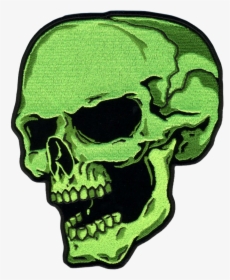 Scgreen Green Vote Skull Slime Lime Sick Cool Cute - Green Skull Png Transparent, Png Download, Transparent PNG