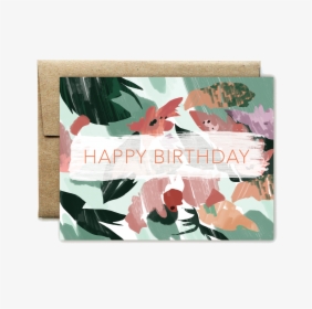 Pinky Peach Floral Birthday Card, HD Png Download, Transparent PNG