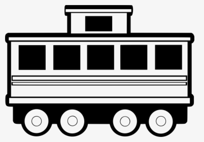 Motor - Train Car Clipart Black And White, HD Png Download, Transparent PNG