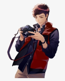 Anime Guy With Camera, HD Png Download, Transparent PNG