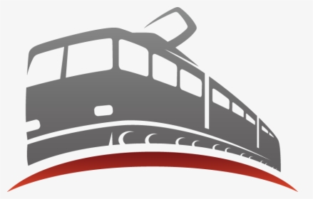 Train Rail Transport Logo Silhouette - Rail Transport, HD Png Download, Transparent PNG