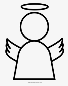 Angel Coloring Page - Vector Graphics, HD Png Download, Transparent PNG