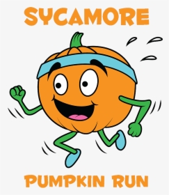 Pumpkin Run Logo - Running Pumpkin Clip Art, HD Png Download, Transparent PNG