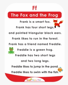 The Fox And The Frog Alphabet Stories - Alphabet Stories, HD Png Download, Transparent PNG