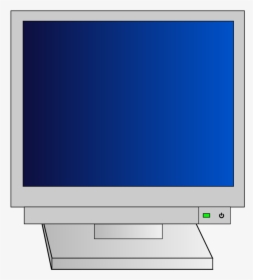 Crt Monitor With Power Light - Crt Monitor Vector, HD Png Download, Transparent PNG