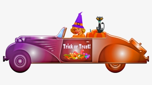 Halloween Witch Car, HD Png Download, Transparent PNG