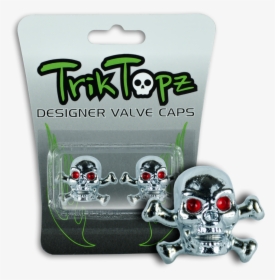 Trik Topz Skull & Bones Valve Caps, HD Png Download, Transparent PNG