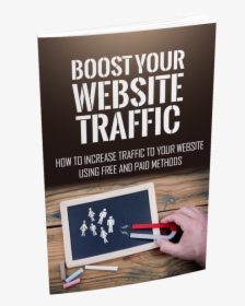 A Ebook Cover With The Words Boost Your Website Traffic - Flyer, HD Png Download, Transparent PNG