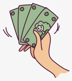 It Takes A Good 18-24 Months To Start Making A Full - Hand Holding Money Cartoon, HD Png Download, Transparent PNG