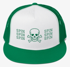 Image Of Spin Skull Trucker Hat Green - Make Frogs Straight Again, HD Png Download, Transparent PNG