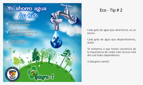 Transparent Llave Png - Eco Tips Ahorro De Agua, Png Download, Transparent PNG