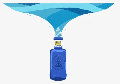 Una Gota De Agua Solán De Cabras Still - Glass Bottle, HD Png Download, Transparent PNG