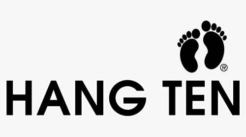 Hang Ten Logo Black And White - Hang Ten Logo Png, Transparent Png, Transparent PNG