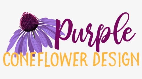 Purple Coneflower Design - Calligraphy, HD Png Download, Transparent PNG