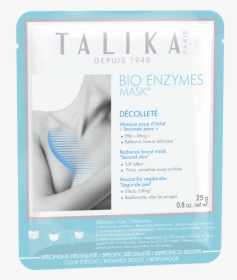 Bio Enzymes Mask Neckline - Talika Bio Enzymes Hydrating Mask, HD Png Download, Transparent PNG