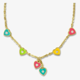 Transparent Heart Necklace Png - Necklace For Kids Girls, Png Download, Transparent PNG