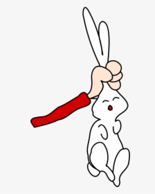 Domestic Rabbit Hare European Rabbit Easter Bunny - Hanging Rabbit, HD Png Download, Transparent PNG