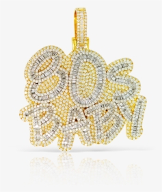 80 S Baby Baguette Diamond Pendant - Needlework, HD Png Download, Transparent PNG