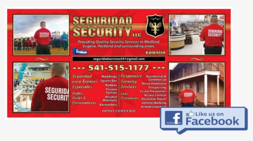 Seguridad Security Facebook Oregon - Flyer, HD Png Download, Transparent PNG