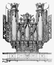 Medieval Architecture,pipe Organ,organ - Pipe Organ Clip Art, HD Png Download, Transparent PNG