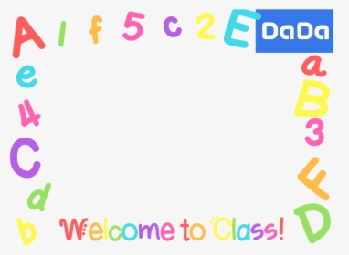 Welcome To Class Dada Manycam Borders For Online English - Transparent Abc Border Png, Png Download, Transparent PNG