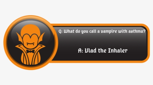 Funny Vampire Jokes Vlad The Inhaler Quote - Orange, HD Png Download, Transparent PNG