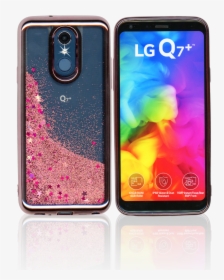 Lg Q7 Plus/q7 Mm Electroplated Water Glitter Rose Gold, HD Png Download, Transparent PNG