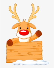 Ftestickers Christmas Reindeer Rudolph Cute - Cute Rudolph The Red Nosed, HD Png Download, Transparent PNG