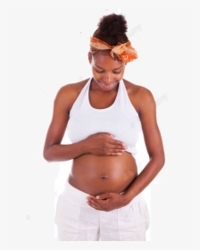 African American Woman Pregnant Belly, HD Png Download, Transparent PNG
