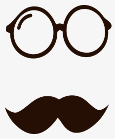 Movember Glasses And Mustache Png Clipart Image - Portable Network Graphics, Transparent Png, Transparent PNG