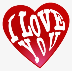 I Love You Png Heart Transparent - Heart, Png Download, Transparent PNG