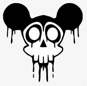 Skull Svg Clip Arts - Scary Mickey Mouse Drawing, HD Png Download, Transparent PNG