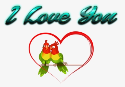 I Love You Hd Png Images - Transparent Love Birds Png, Png Download, Transparent PNG