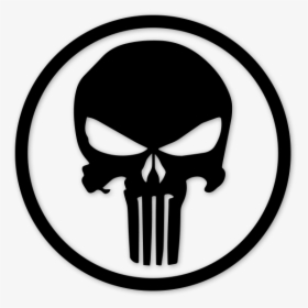 Punisher Skull Png - Punisher Skull Circle, Transparent Png, Transparent PNG