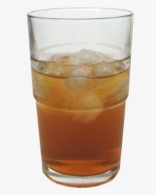 300ml Glass Of Kombucha With Ice, HD Png Download, Transparent PNG