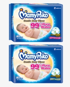 Mamypoko Gentle Cleansing Wipes - Mamy Poko Baby Wipes, HD Png Download, Transparent PNG