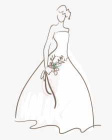 Cartoon Wedding Dress - Illustration, HD Png Download , Transparent Png ...