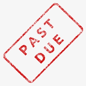 Stamp Clipart Paid - Past Due Stamp Png, Transparent Png, Transparent PNG