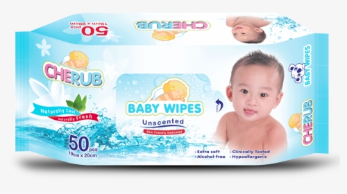 Cherub Baby Wipes 50 S - Cherub Baby Wipes 80s, HD Png Download, Transparent PNG