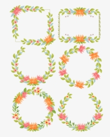 Cartoon Plant Flower Border Png And Psd - Flower Border Painting, Transparent Png, Transparent PNG