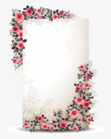 Flower Border Png, Vector Border, Letter Photography, - Flower Border Design Png, Transparent Png, Transparent PNG