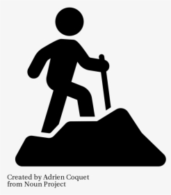 Hiking Icon - People Hiking Icon Png, Transparent Png, Transparent PNG