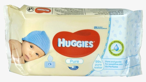Huggies Baby Wipes Pure 56 Pcs - Huggies Pure Baby Wipes 56 Count, HD Png Download, Transparent PNG