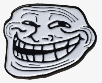 Trollface Pin - Troll Face Meme Transparent, HD Png Download, Transparent PNG